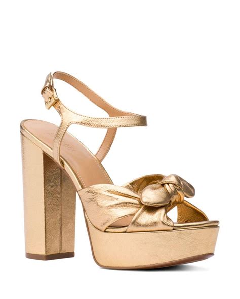 michael kors pippa platform gold|michael kors platform sandals.